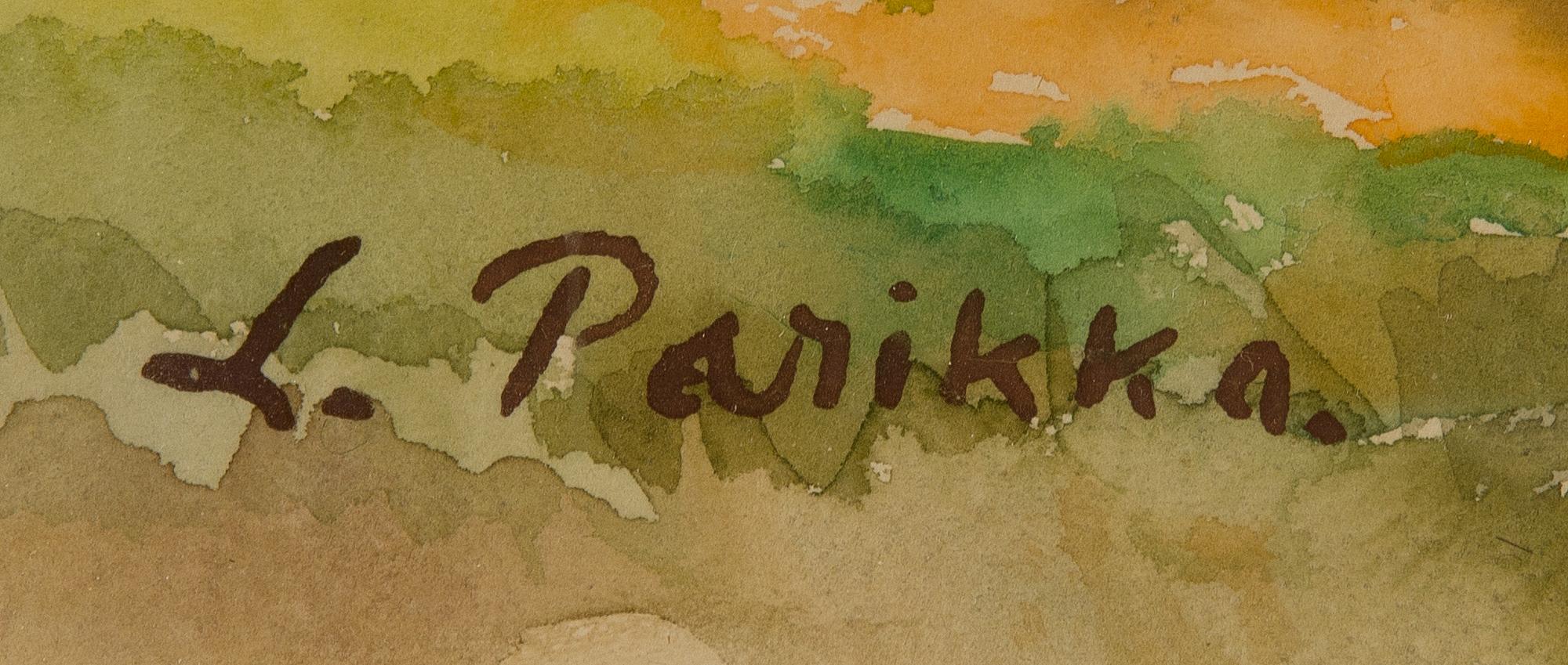 LAURI PARIKKA, vesiväri, signeerattu.