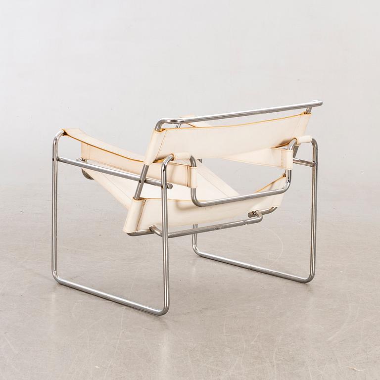 MARCEL BREUER, fåtölj "Wassily" Gavina, 1900-talets senare del.