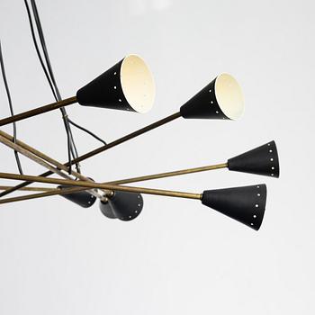 Taklampa, Sputnikmodell, Italien, 1900-talets andra hälft.