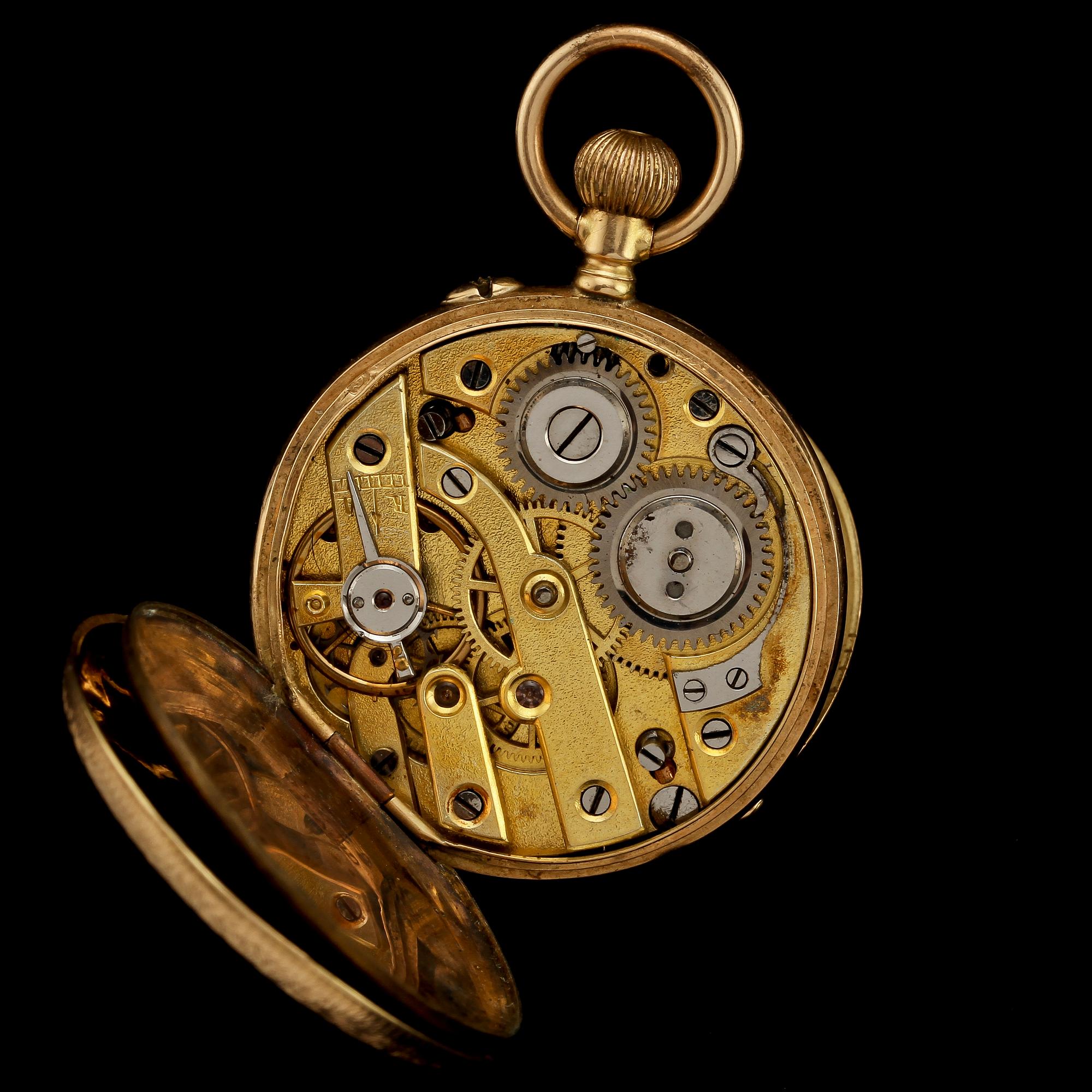 FICKUR, 14 k guld, 1900-tal. Vikt 20.
