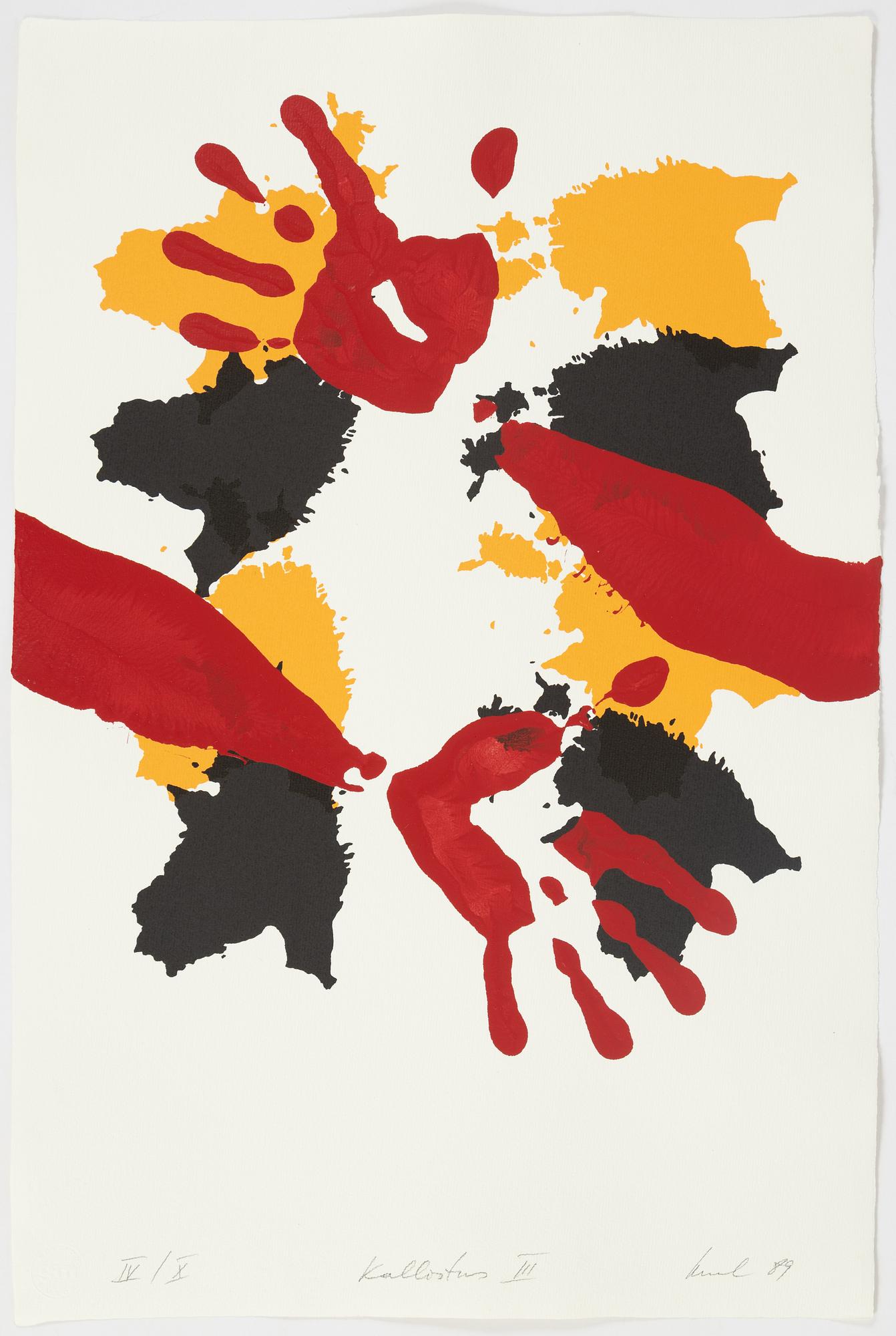 Raul Meel, portfolio with 6 silkscreen in colours, 1989, signed IV/X.