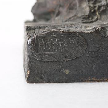 SIVERT LINDBLOM, a bronze sculpture, bronze dark patina, signed SL. and numbered 2/5.