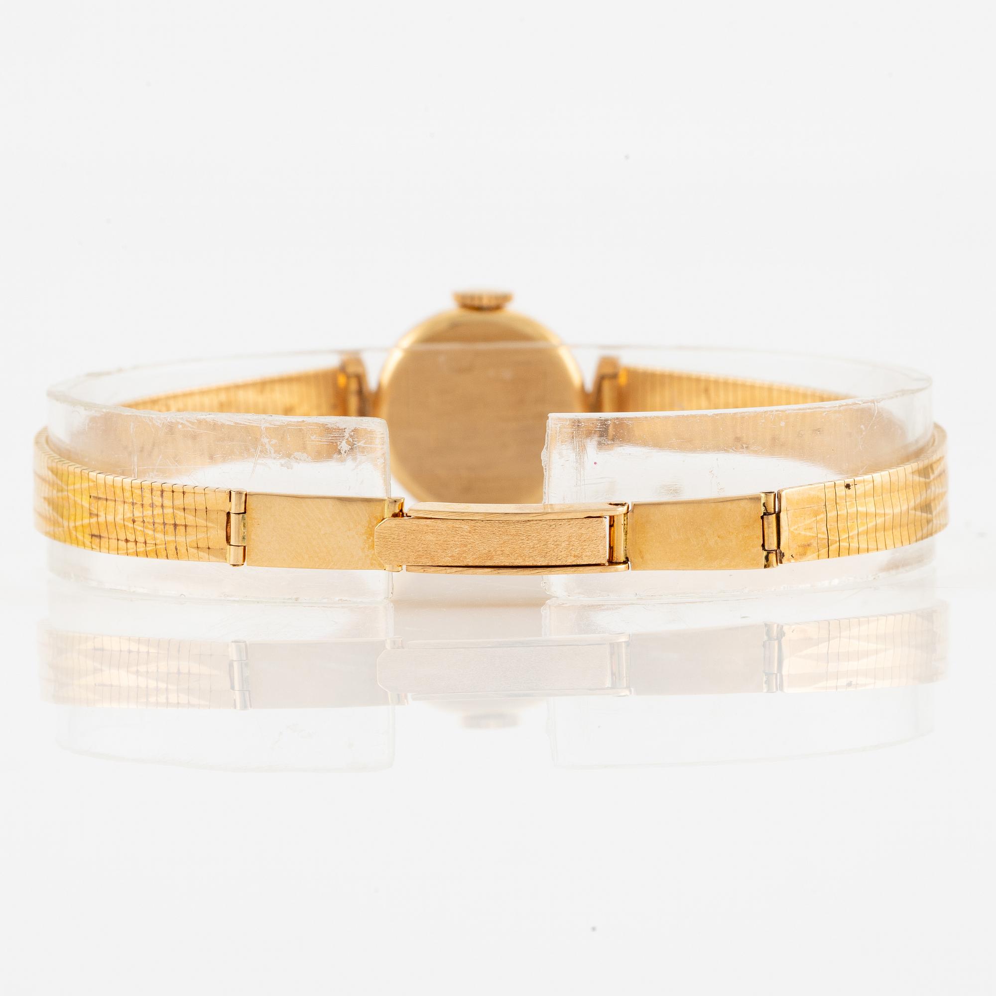 Tressa, wristwatch, 18K gold, 17 mm.