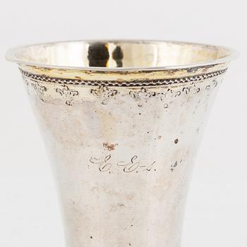 A Swedish silver beaker, mark of Thomas Beckman the younger, Örebro (active 1727-1759 (1772)).