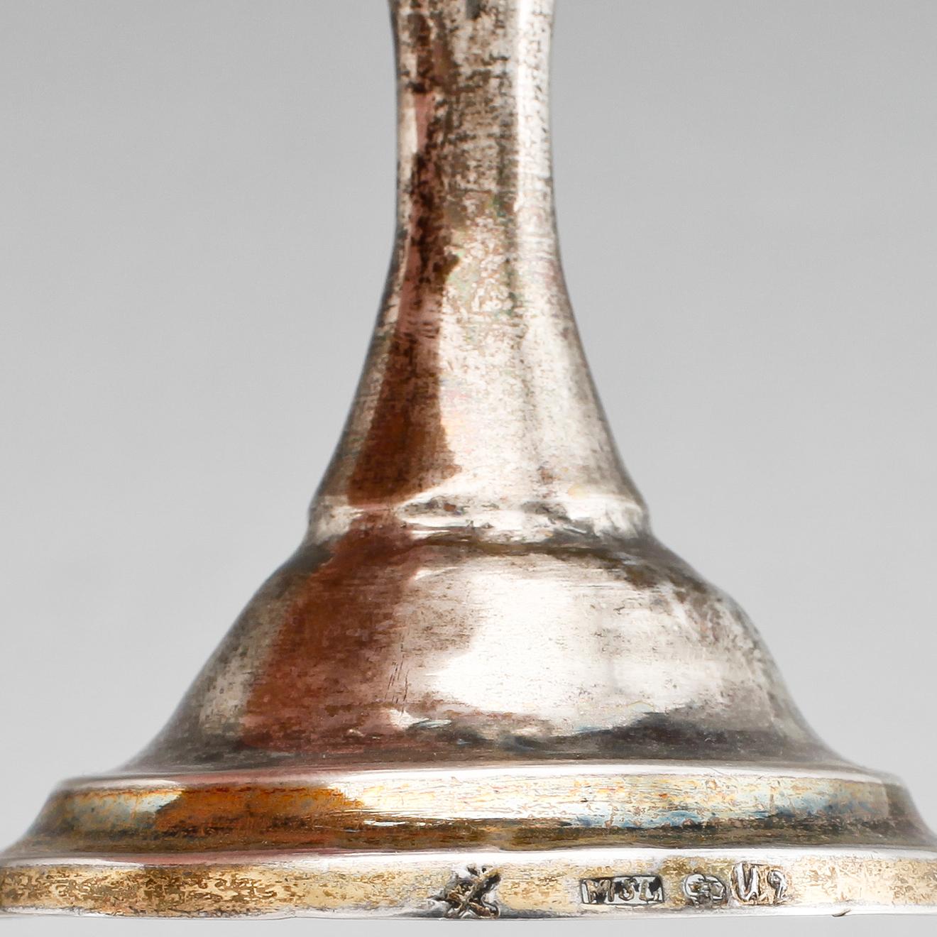 PARTI SILVER, 9 delar. B.la. Adolf Lilja, Karlskrona. 1852. Totalvikt 426.