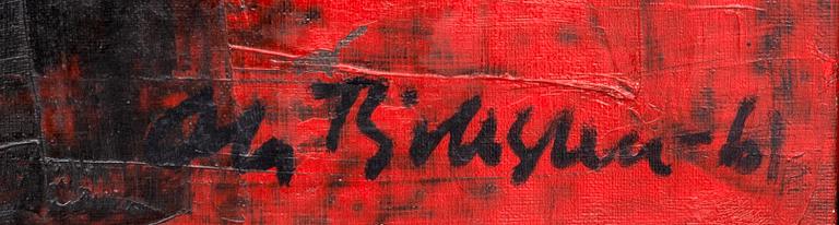 OLA BILLGREN, oil on canvas, signerad and dated -61.