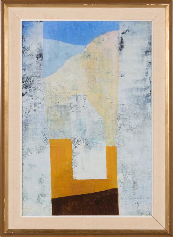 Max Salmi, oil on board, signed and dated -64.