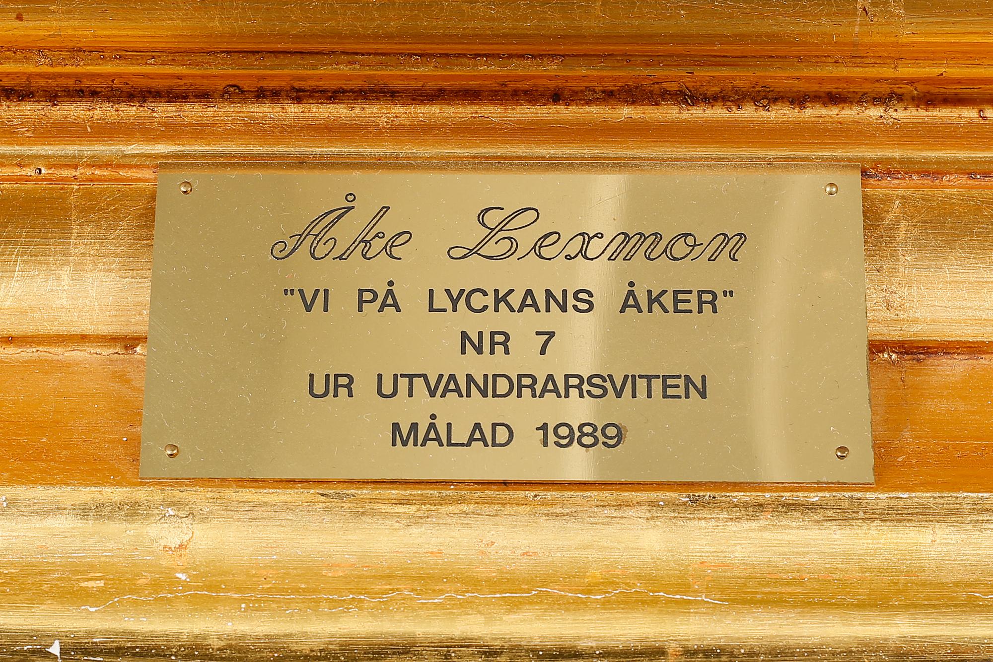 ÅKE LEXMON, olja på duk, signerad och daterad 89.