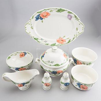 SERVIS, 56 dlr "Amapola" Villeroy & Bosch Tyskland, 1900-talets senare del.