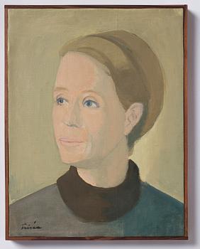 Vera Frisén, oil on relined canvas, signed.