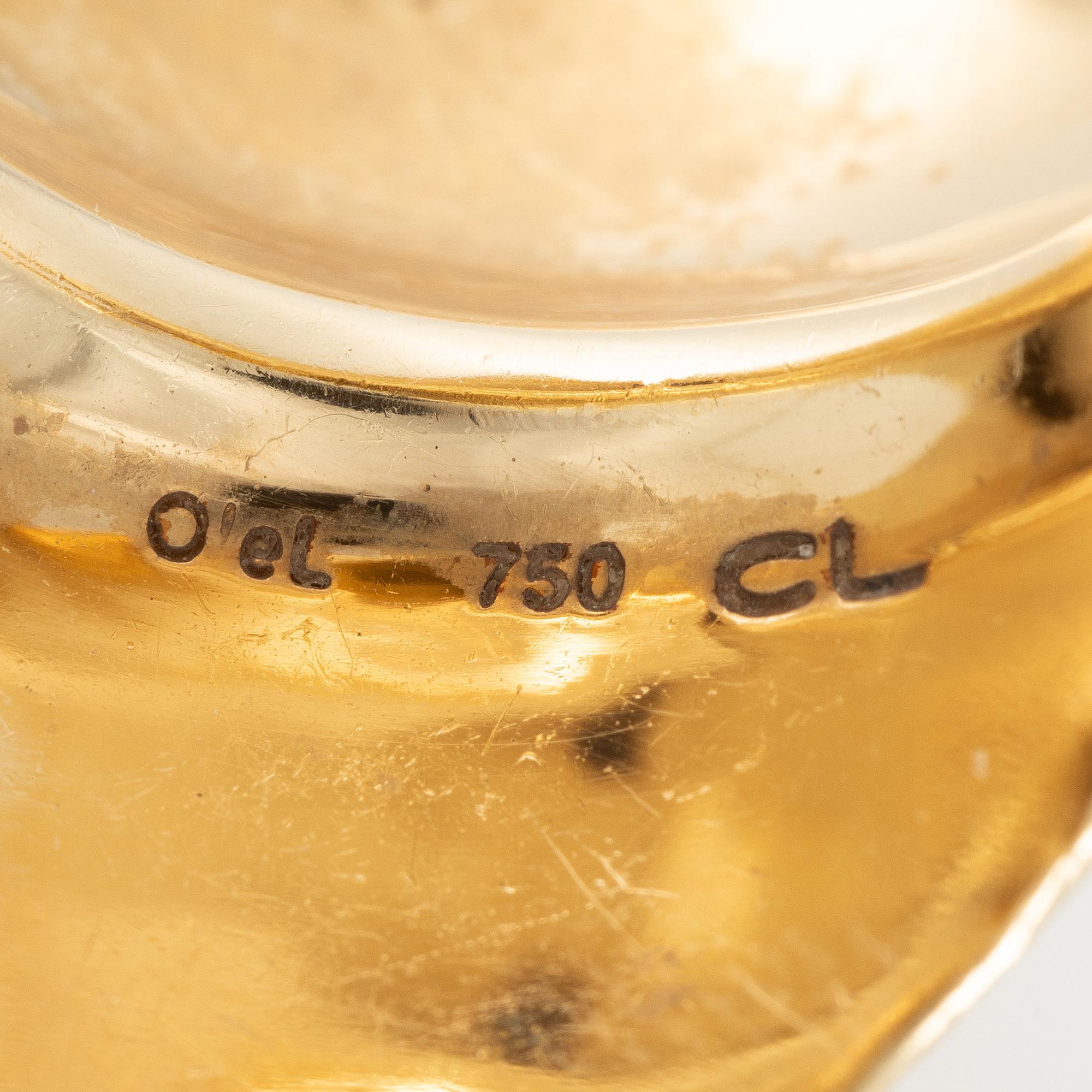 Ole Lynggaard, ring, "Leaf", 18K gold.