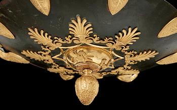 An Empire early 19th century eight-light hanging-lamp.