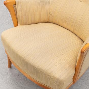 Carl Malmsten, armchair, "Vår Fru", OH Sjögren, Tranås, Sweden, half of the 20th Century.