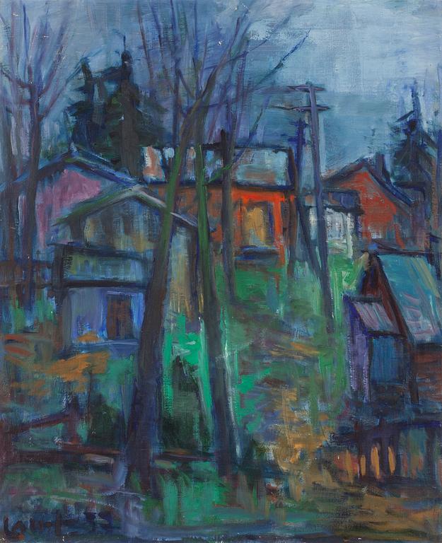 Olavi Laine, oil on canvas, signed and dated -57.