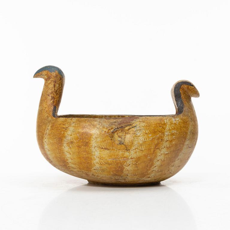 Oil lamp, Folk art, 19th century.