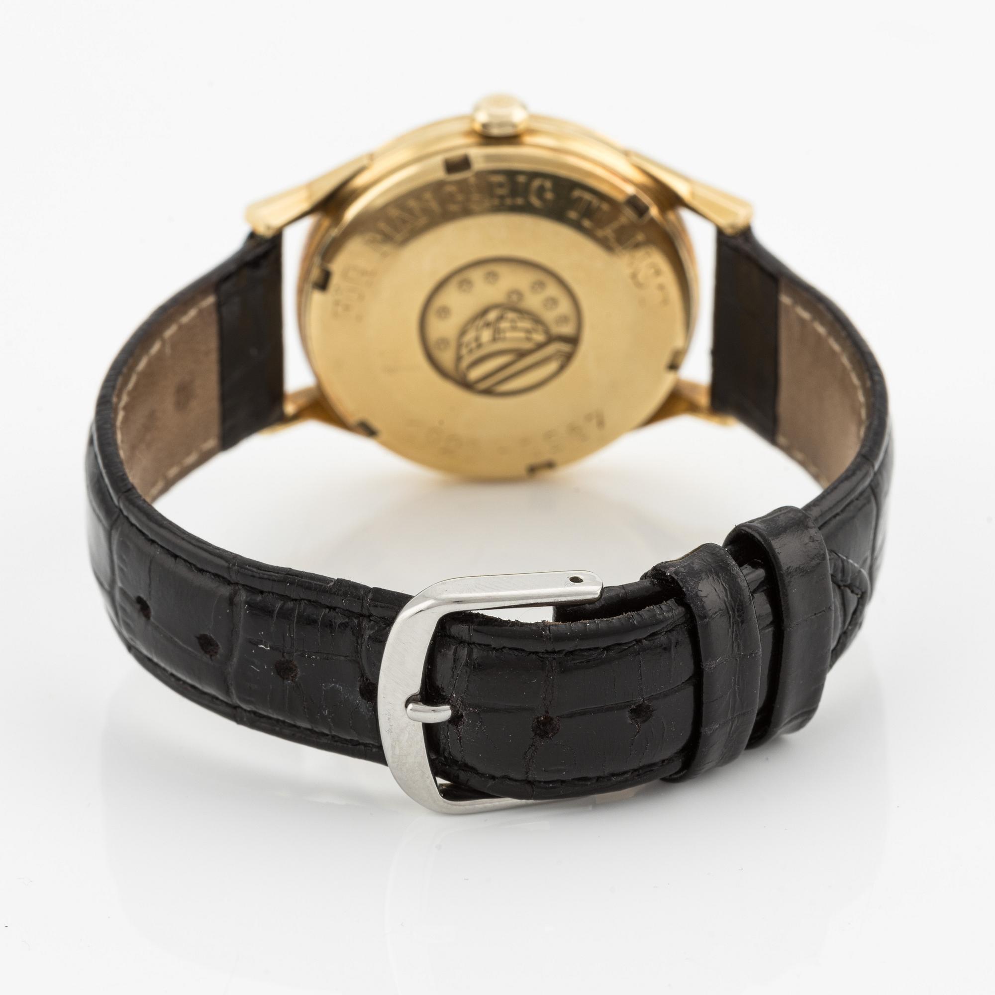 Omega, Constellation, Calendar, Chronometer, "Pie-Pan", wristwatch, 34.2 mm.