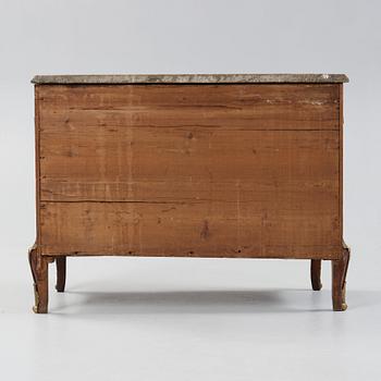 A Gustavian late 18th century commode attributed to J. Hultsten, master 1773.