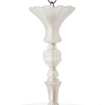 Edward Hald, a ceiling lamp, Swedish Grace, Orrefors, 1920s.