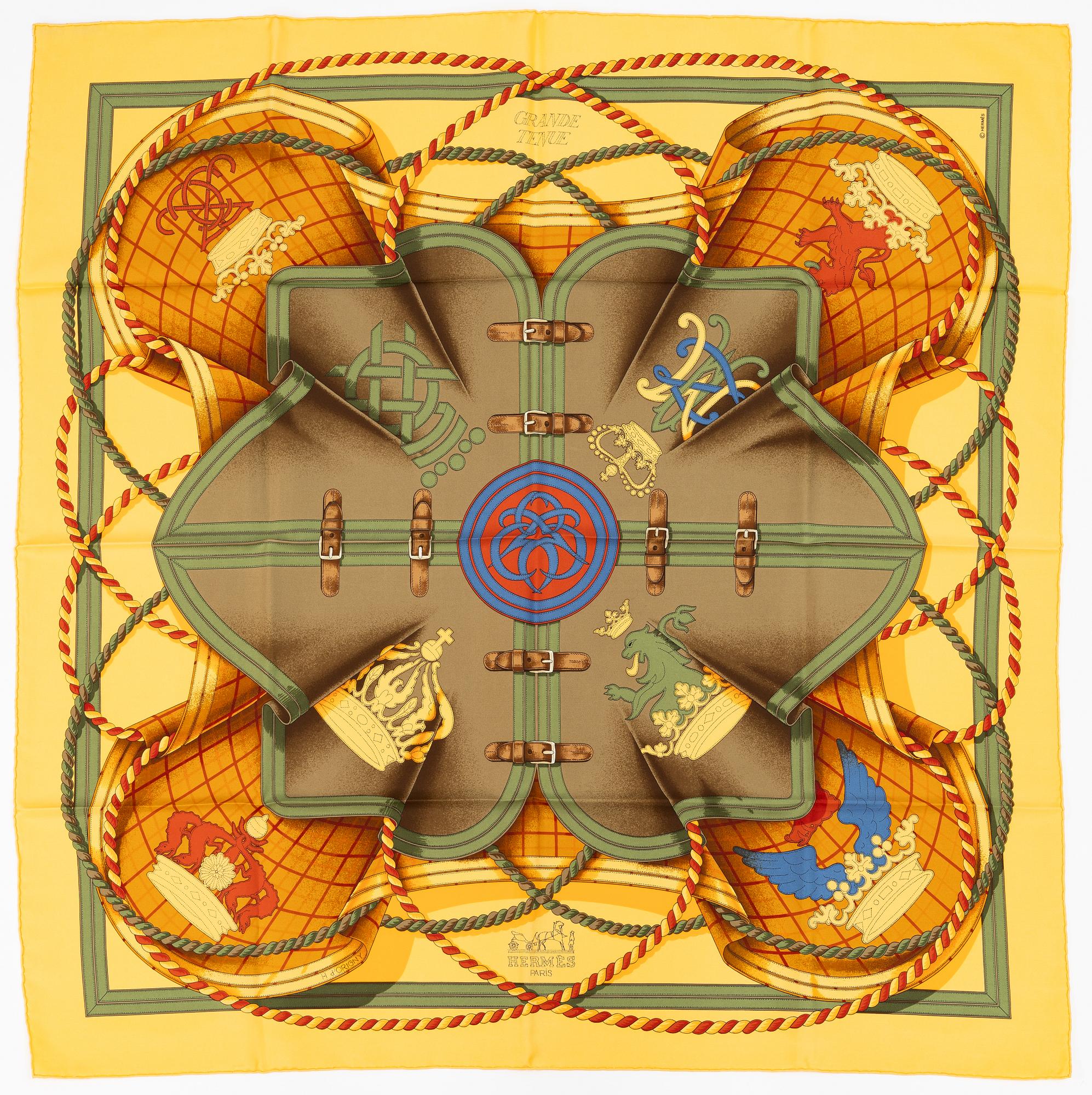 Hermès, scarf "Grand tenue".