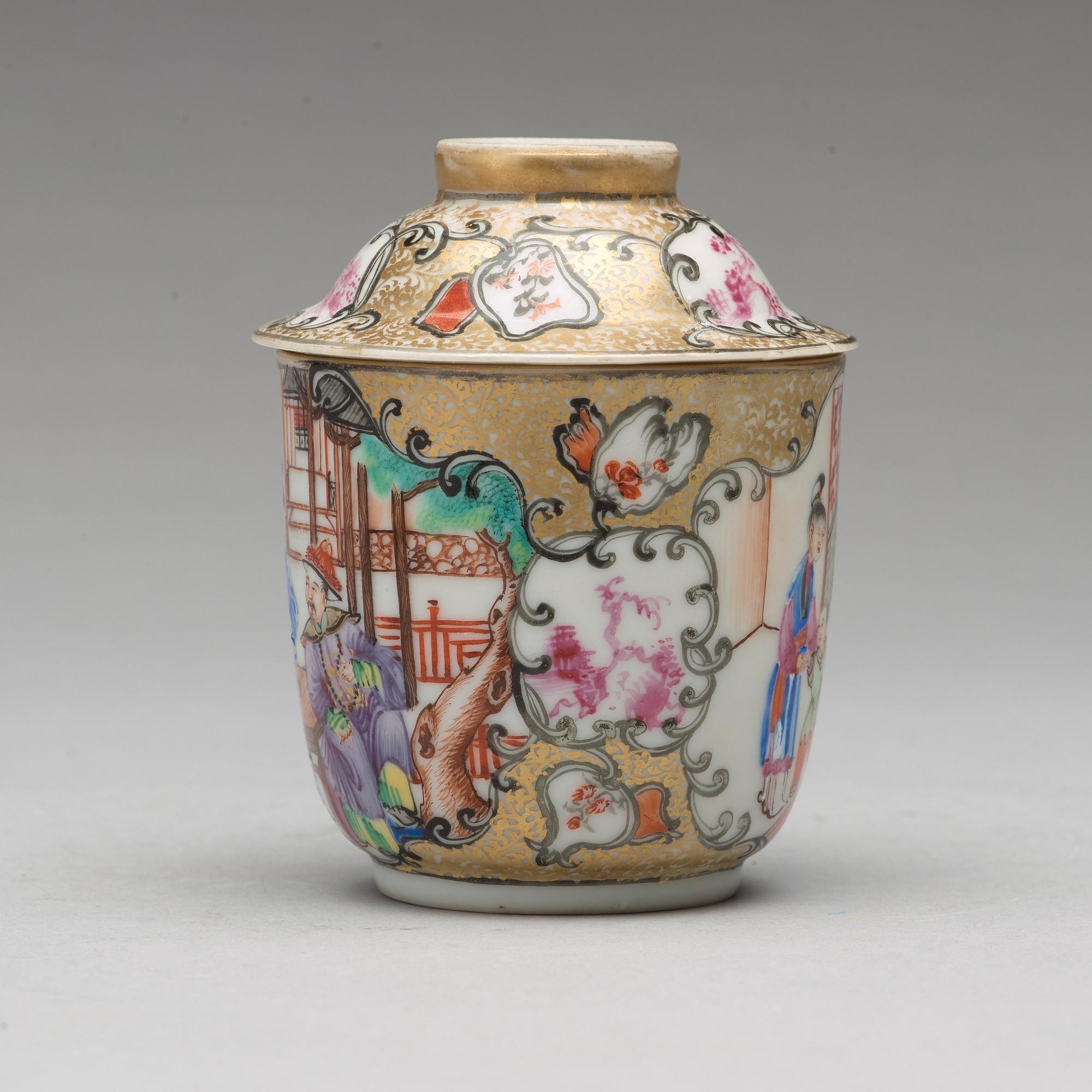 KOPP med FAT, porslin. Qingdynastin, Qianlong (1736-95).