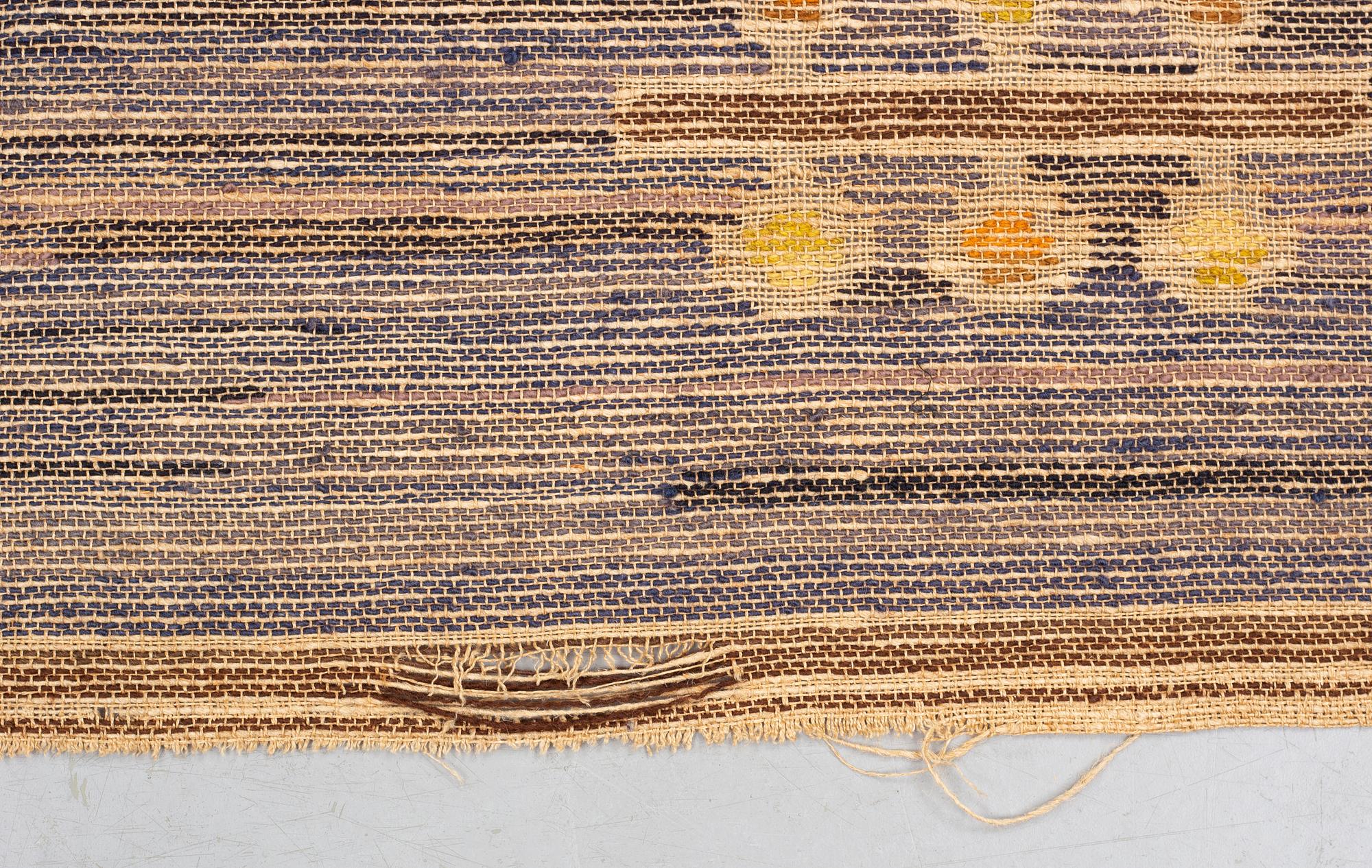 Märta Måås-Fjetterström, a drape, "Blåklockan", flat weave, ca 248 x 151,5-153 cm, signed MMF.