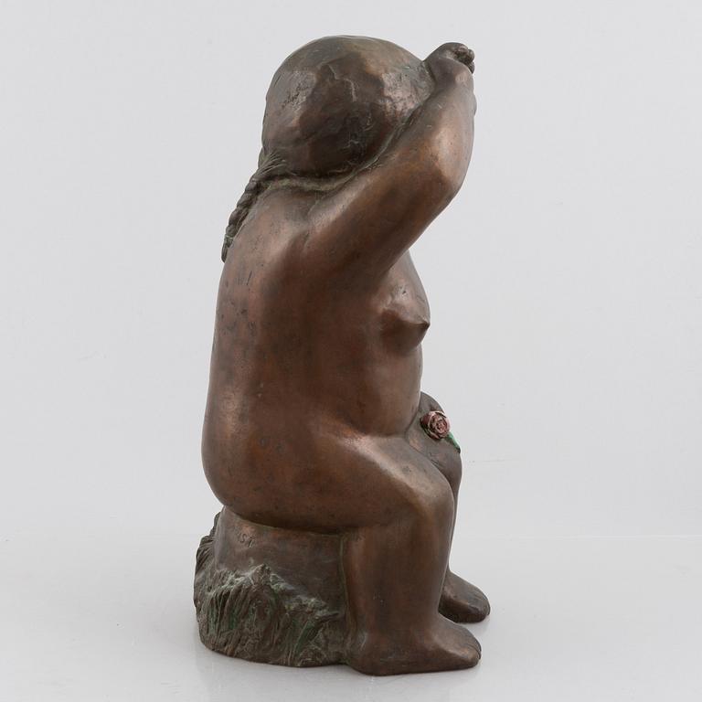 Sven Lundqvist, Seated woman with rose.