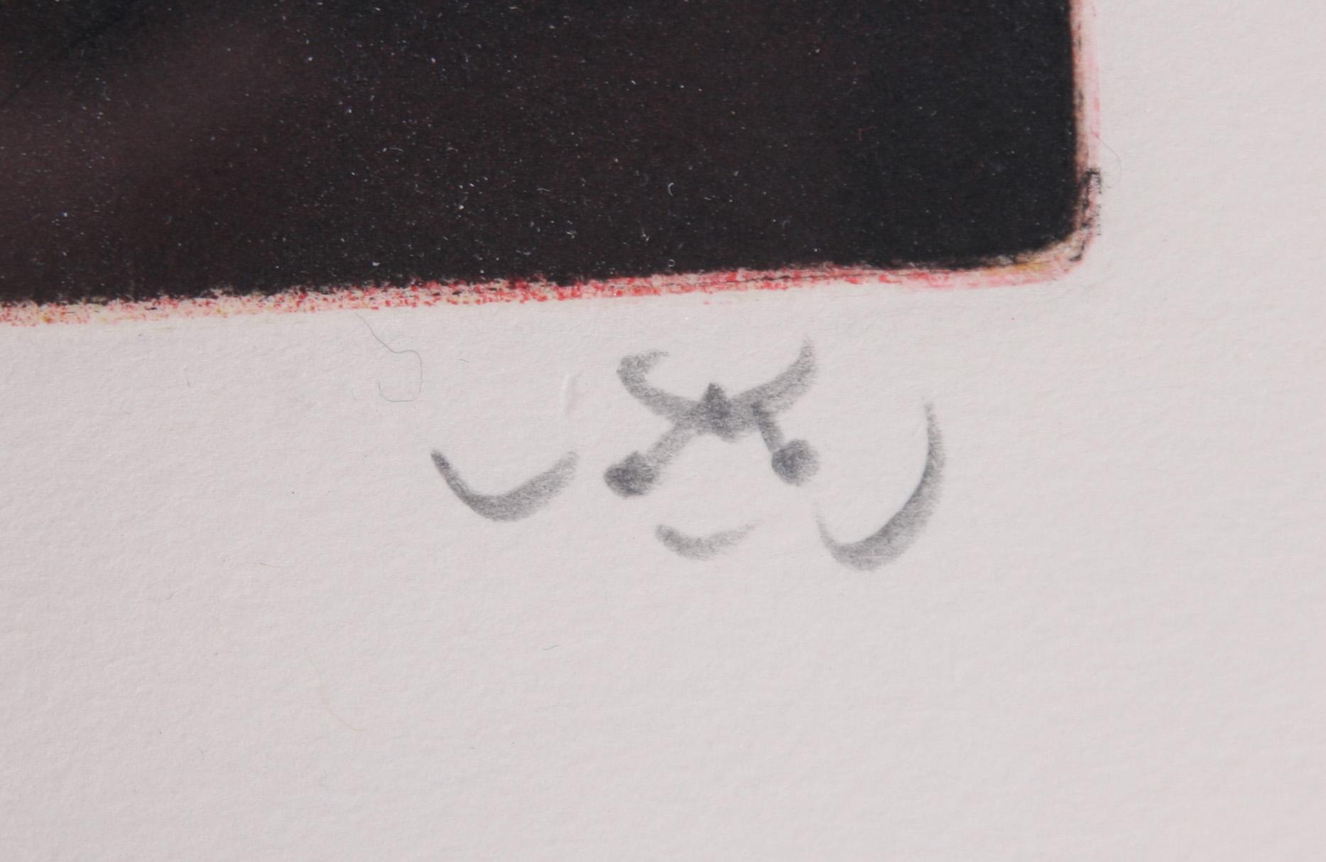 ROBERTO MATTA, färgetsning, sign o numr 77/100.