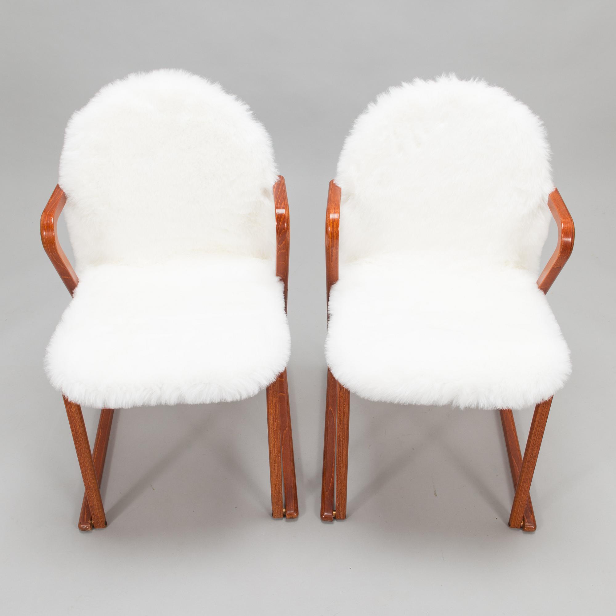 A pair of late 20th century chairs for TUA Möbler Tibro.