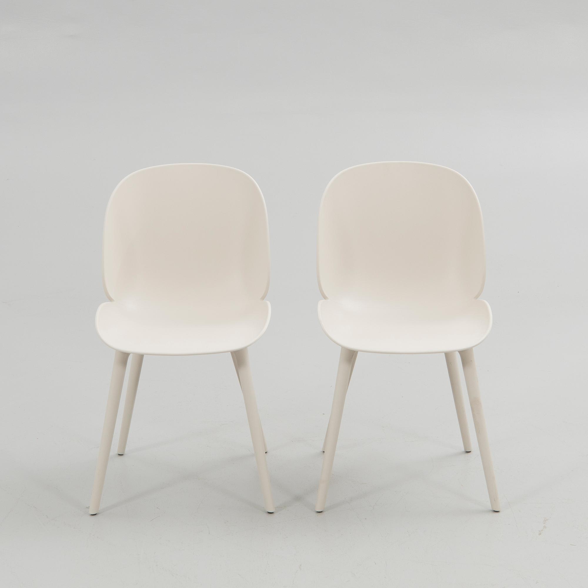 GamFratesi, chairs, 5 pcs, "Beetle", Gubi, Denmark.