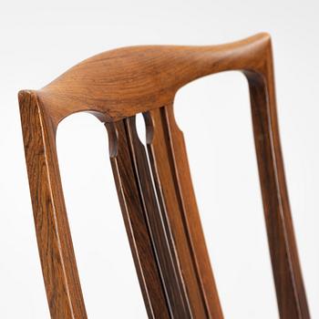 Ib Kofod Larsen, four rosewood chairs, 1960's.