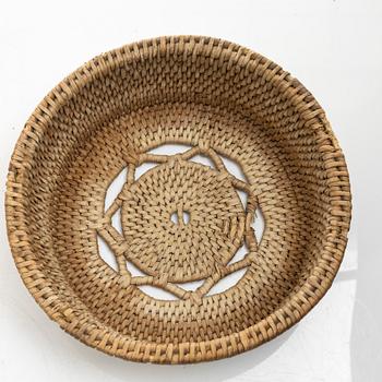 Root baskets, 3 pcs, folk art, 19th century.
