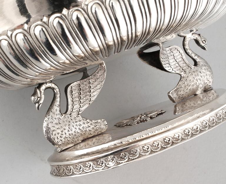 CARL PETTER LAMPA, Stockholm 1822, Sockerskrin, silver, empir.