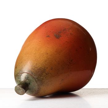 Hans Hedberg, a faience sculpture of a pear, Biot, France.