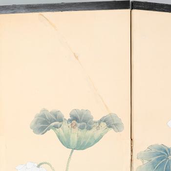 A japan folding screen, 20th century.