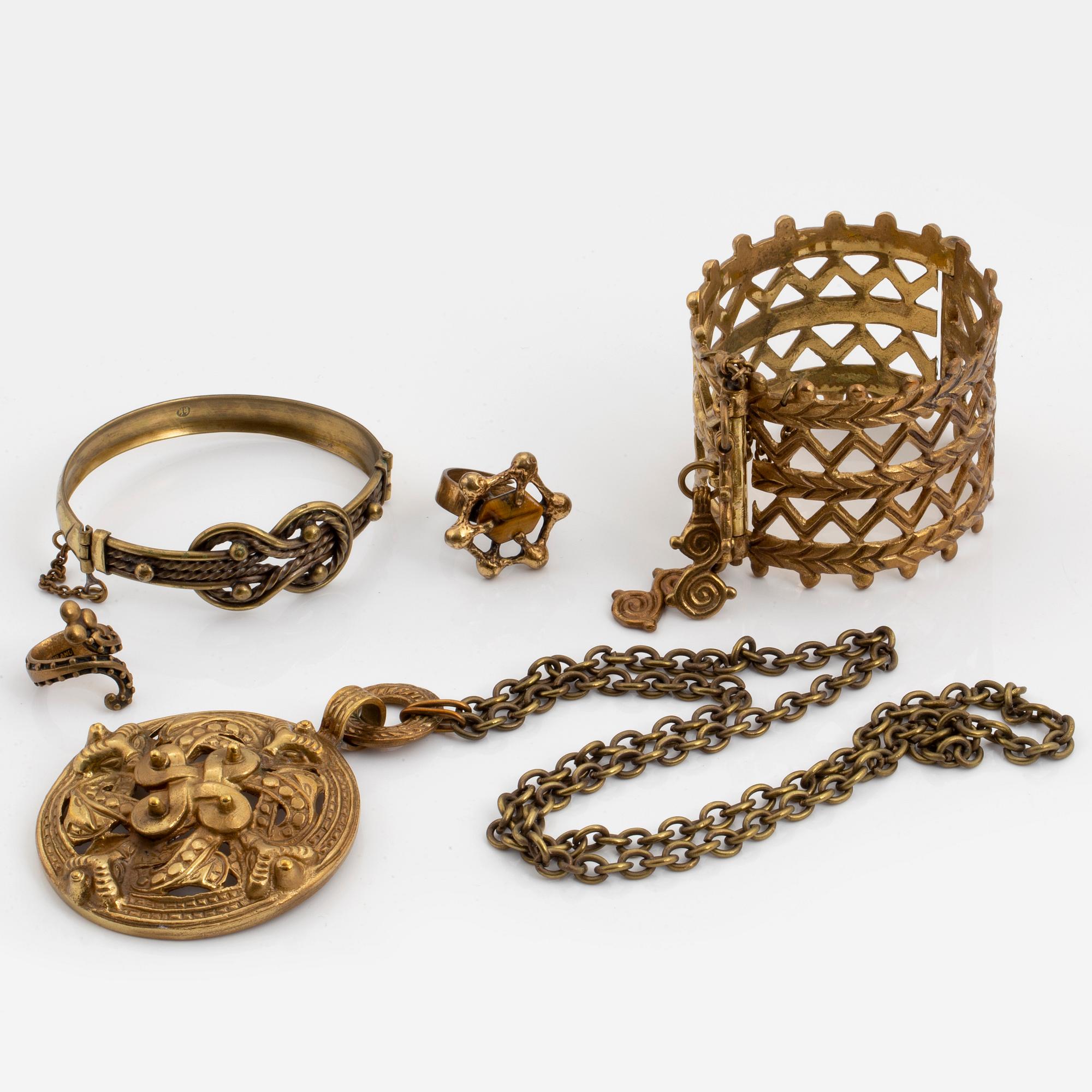 KALEVALA KORU, "Vikingasmycken", 5 delar, brons.