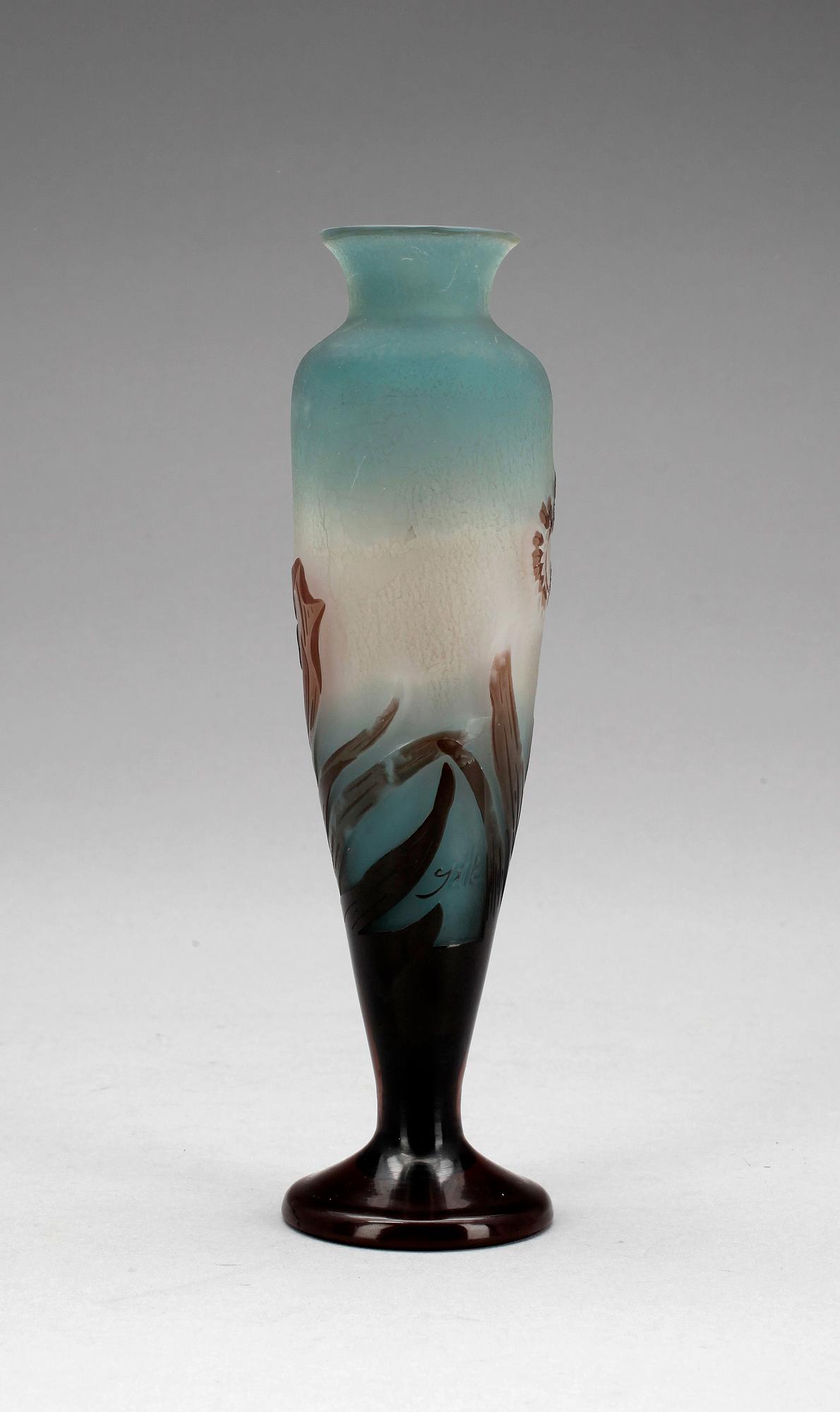 VAS, glas. Emile Gallé, Frankrike, jugend, 1900-talets början.