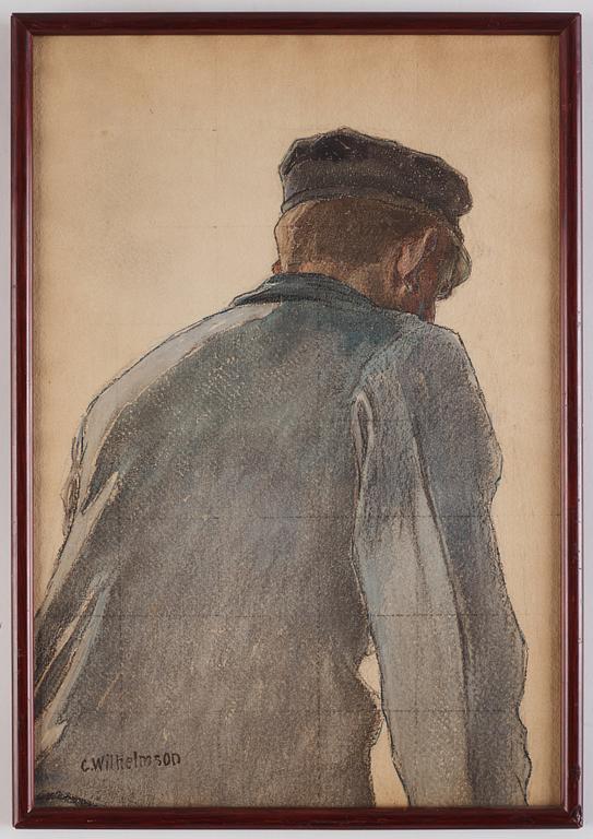 Carl Wilhelmson, Fisherman, study.