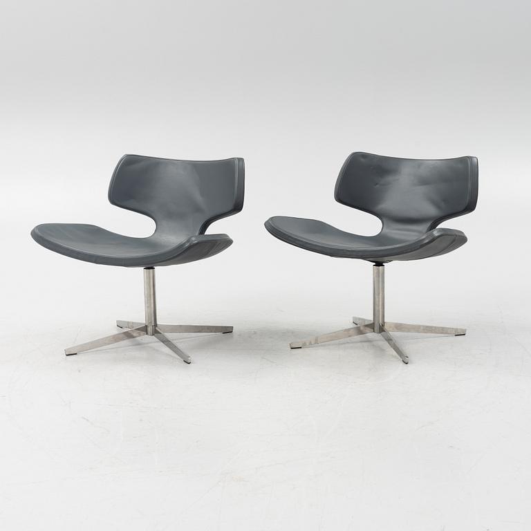 Steinar Hindenes, Tveit & Tornöe, a pair of 'Bone' easy chairs from Materia.