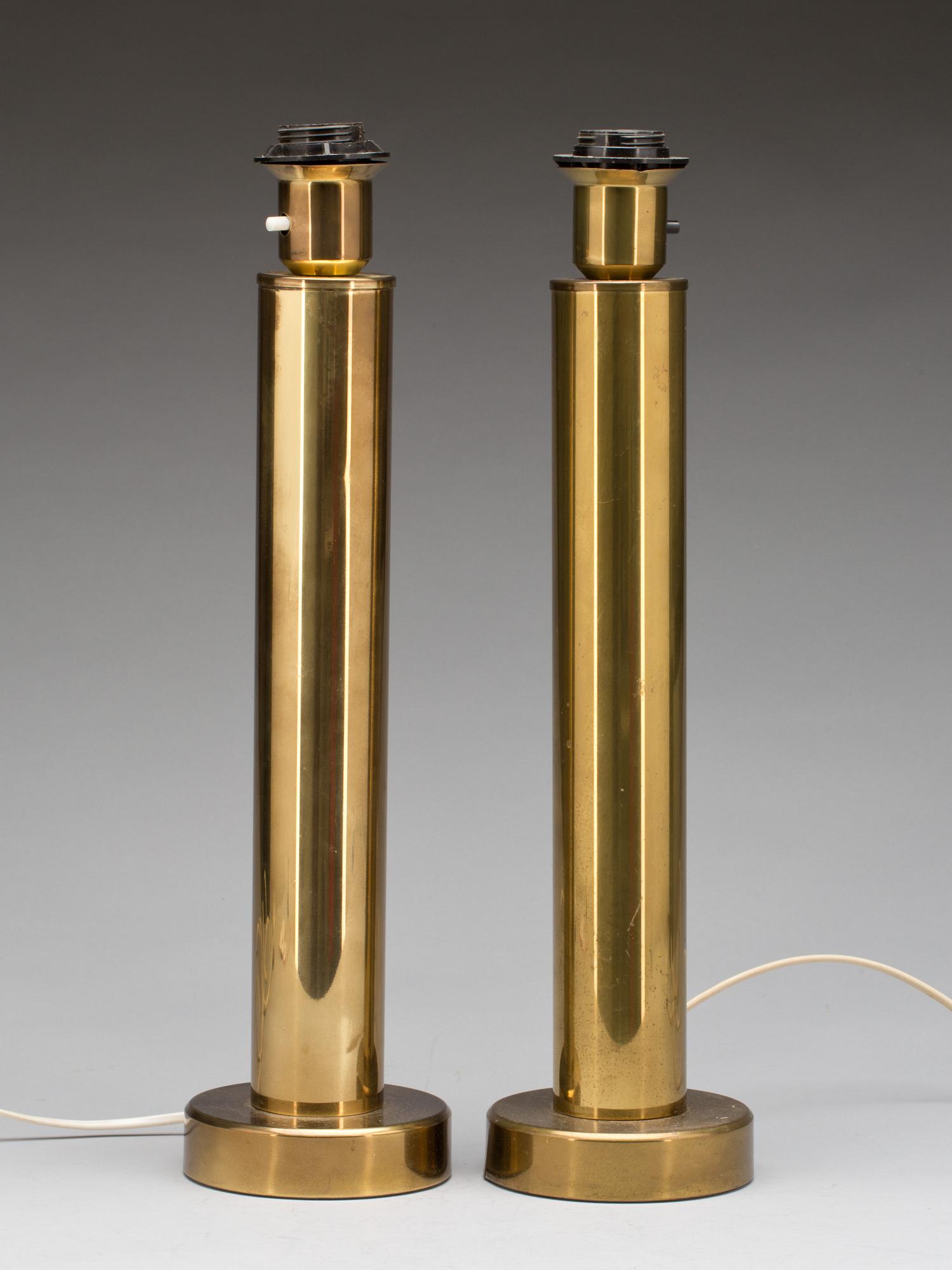 BORDSLAMPOR, ett par. El Armaturer Kosta.