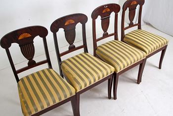 STOLAR, 4 st, Karl Johanstil, 1800-tal.