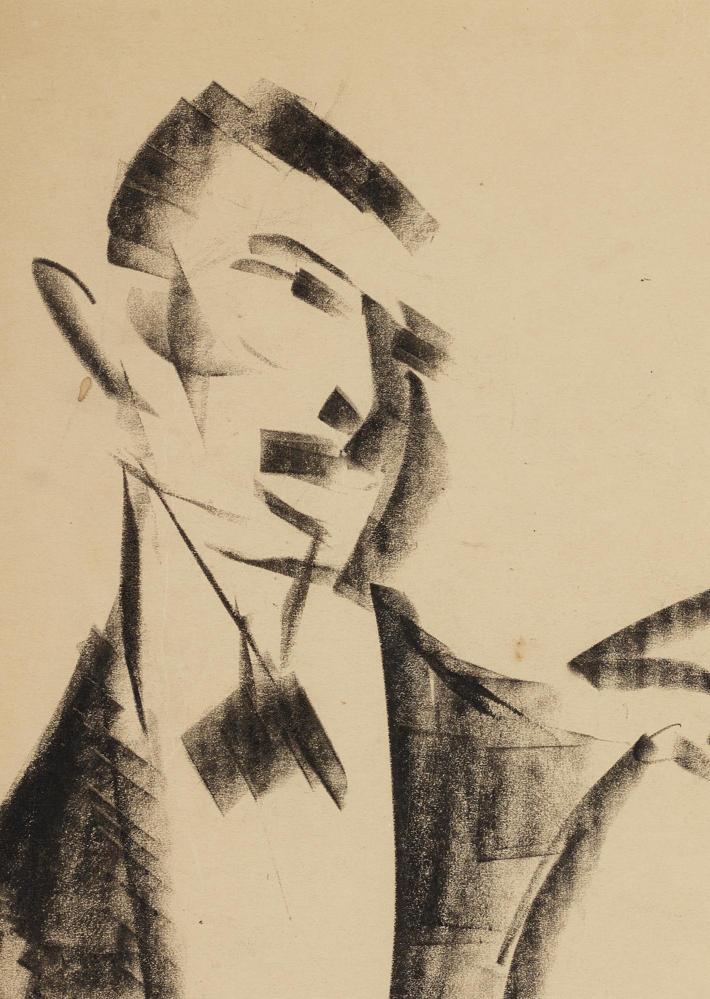 John Jon-And, pastell, 1910-20-tal, signerad.
