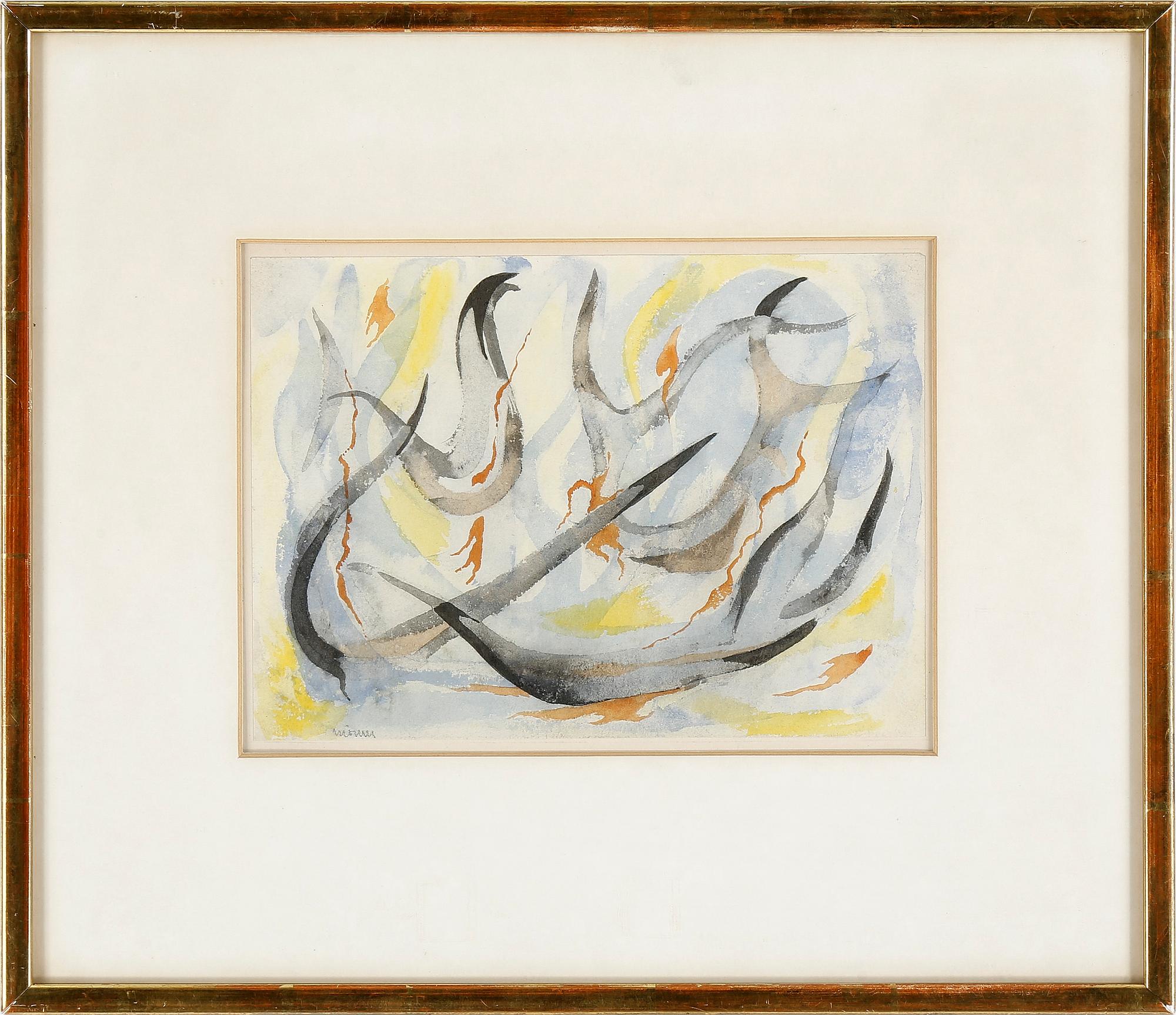 STELLAN MÖRNER, akvarell, signerad.