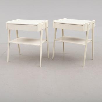 SÄNGBORD, 1 par, AB Carlström & CO Möbelfabrik, 1900-talets mitt.