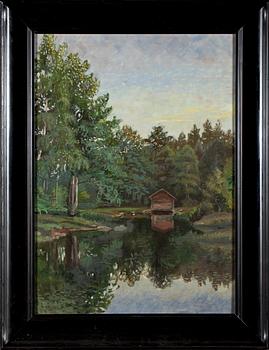 ALFRED BERGSTRÖM, tillskriven. På ram daterad 97.