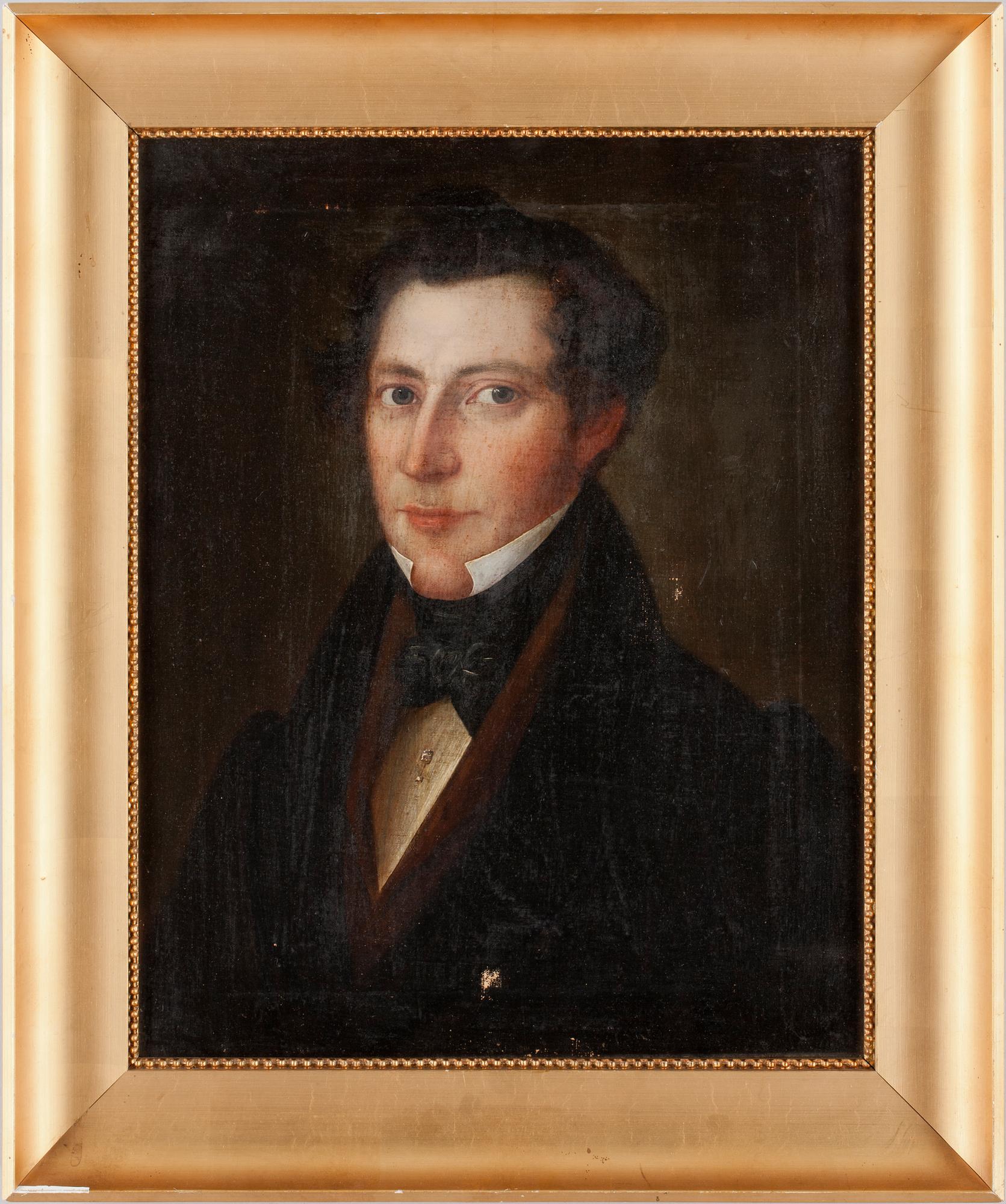 CARL PETER LEHMANN, olja på duk, sign o dat a tergo 1834.