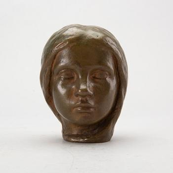 JOHANNES COLLIN, bronze scupture, signed and dated 1910.