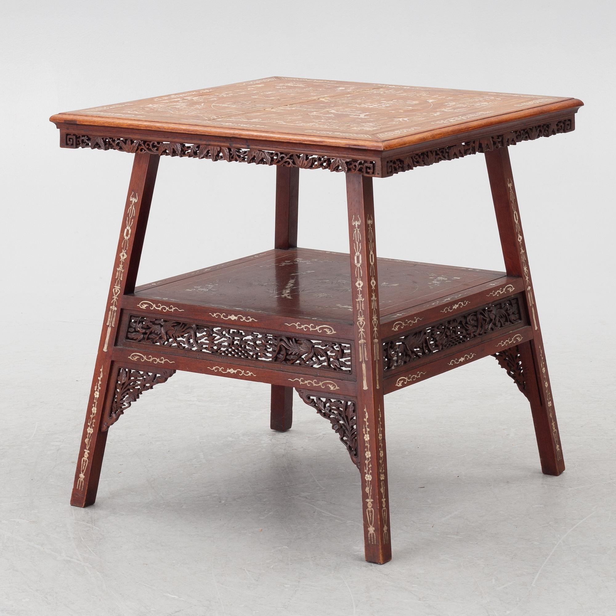 A hardwood table, China, 20th century.