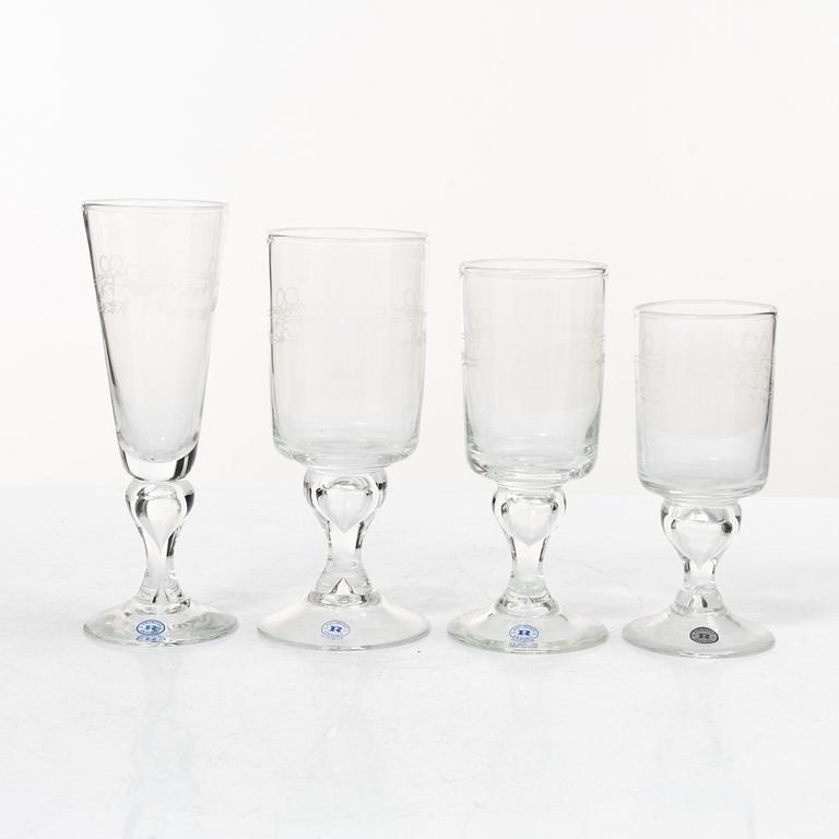 Reijmyre Glasbruk, a 20 piece "Antique" glass service.
