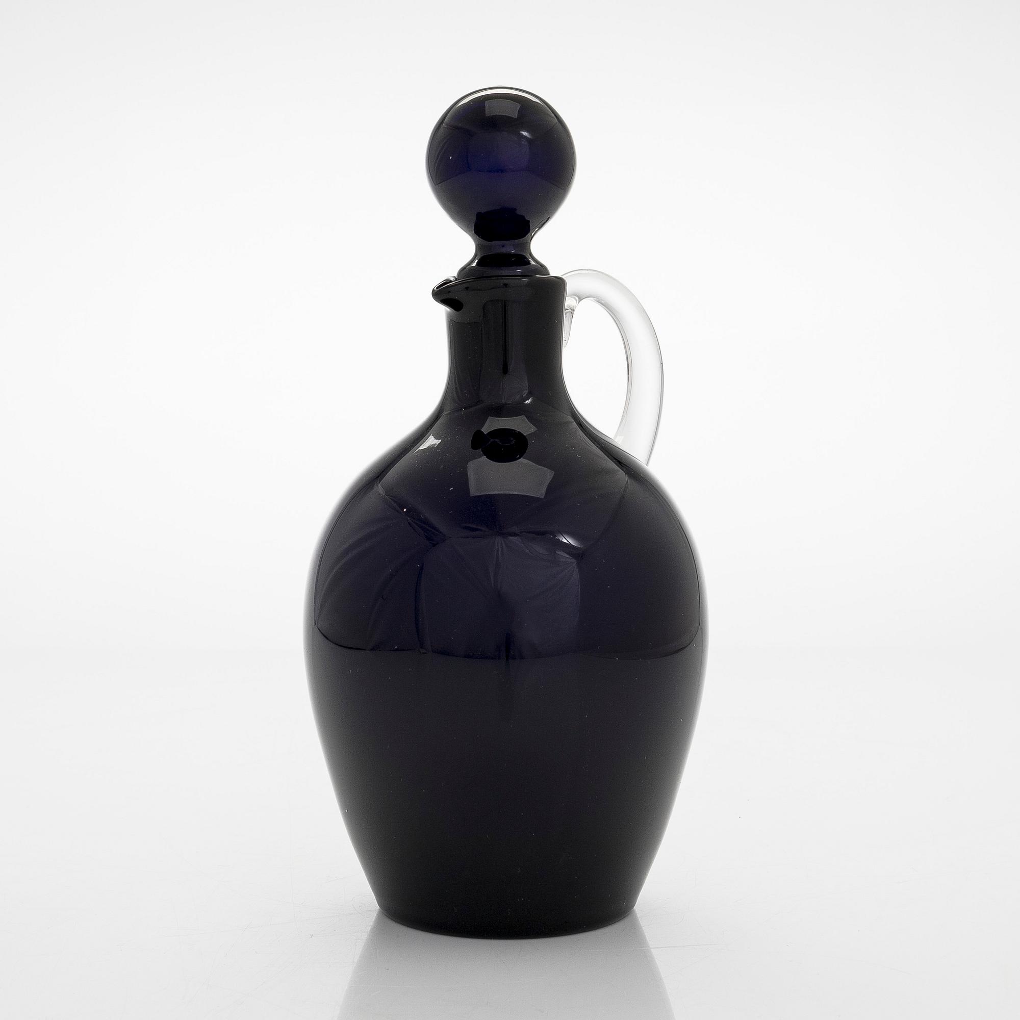Saara Hopea, karaff med dricksglas, 19 st, modell 2501, Nuutajärvi Notsjö. Formgiven 1959.