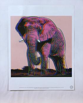 ANDY WARHOL, tryck, 6 st, "Endangered Species", 1983.